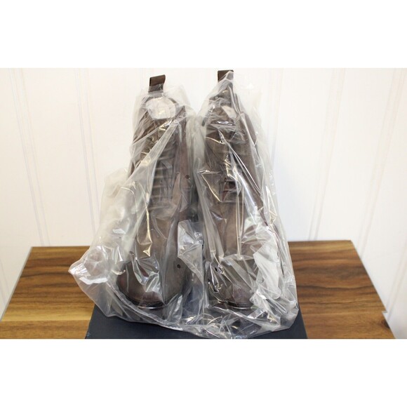 Good Man Brand Men’s Italian Leather‎ Lace/zip Up Modern City Boot Brown Size 10 - Picture 10 of 11